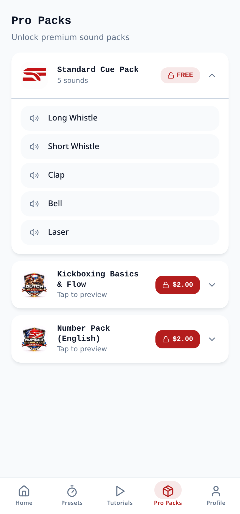 Audio Packs